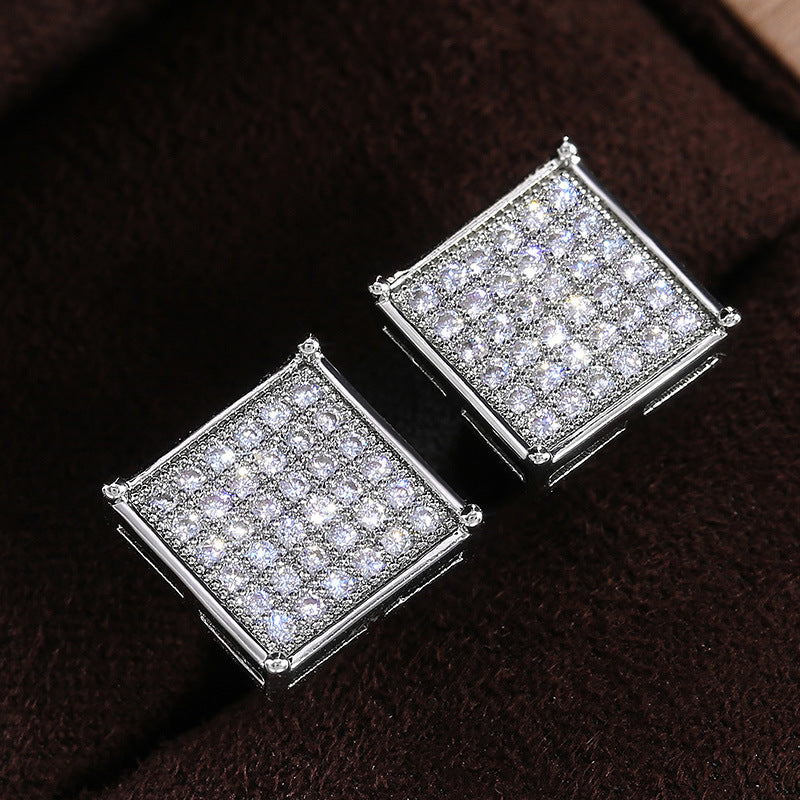 Square Zircon Earrings