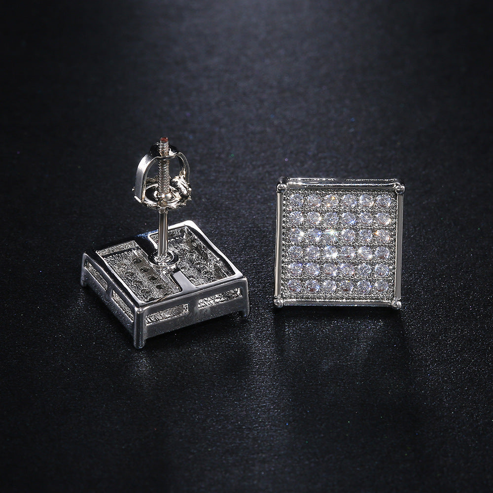 Square Zircon Earrings