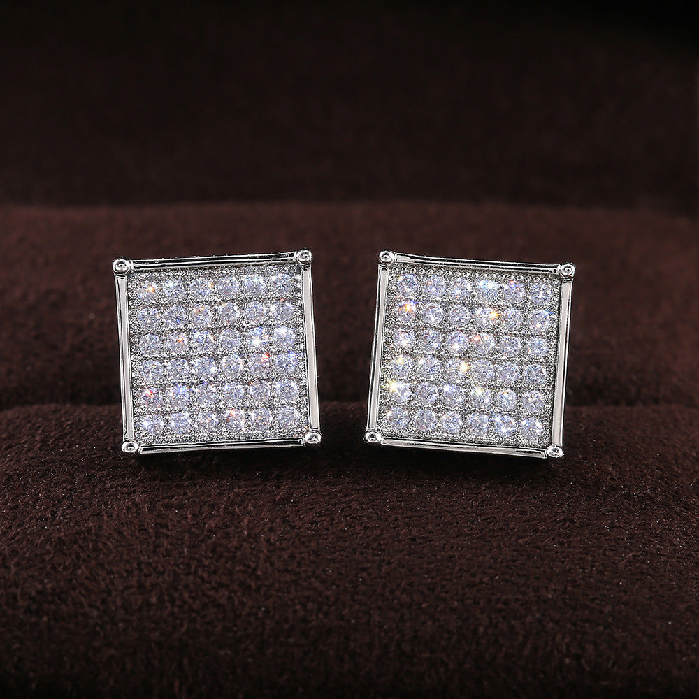 Square Zircon Earrings