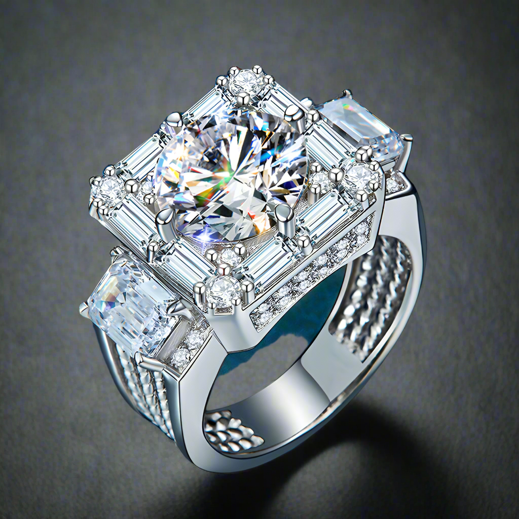 Moissanite Diamond Ring