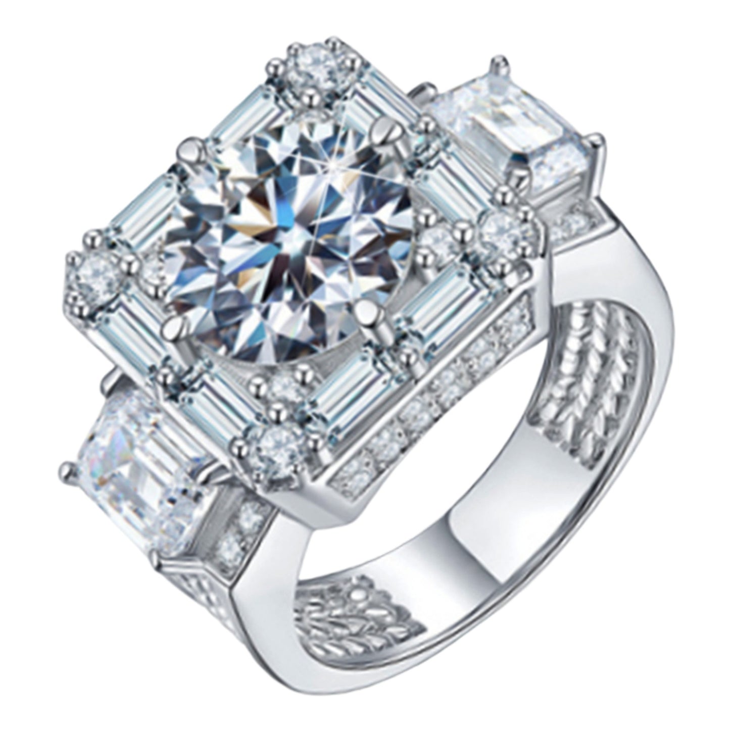 Moissanite Diamond Ring